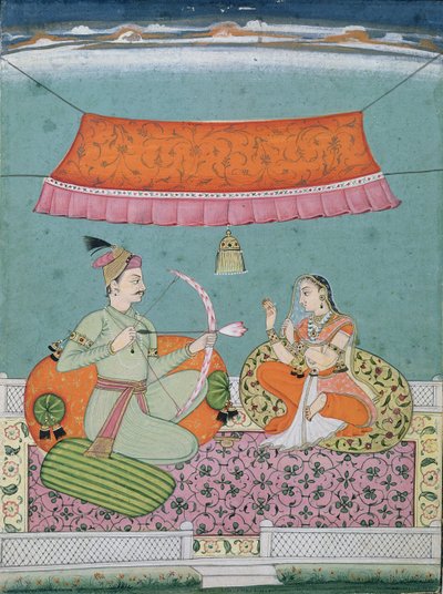 La freccia del loto, Bilaspur, c.1750 da Indian School